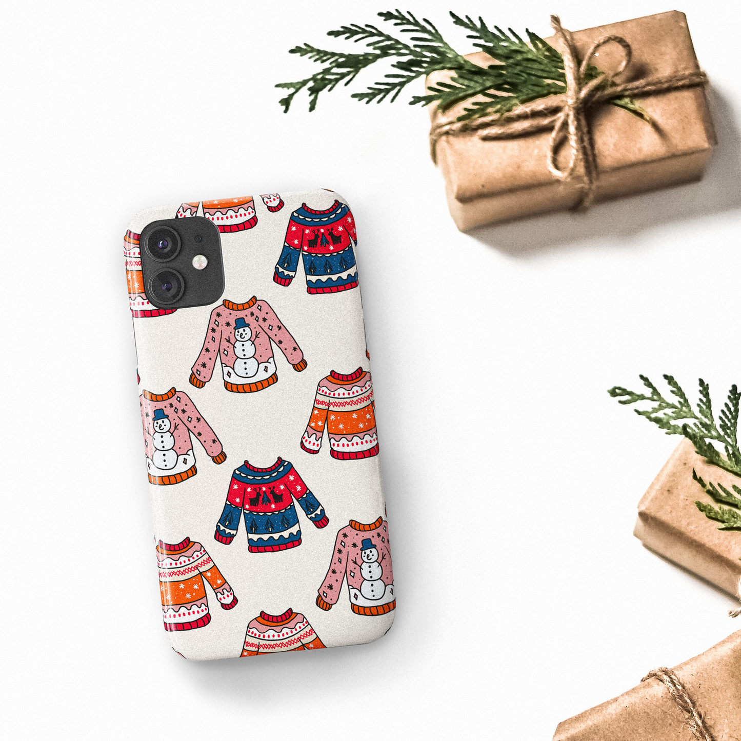 Christmas Jumper Phone Case (Colourful) | Harper & Blake