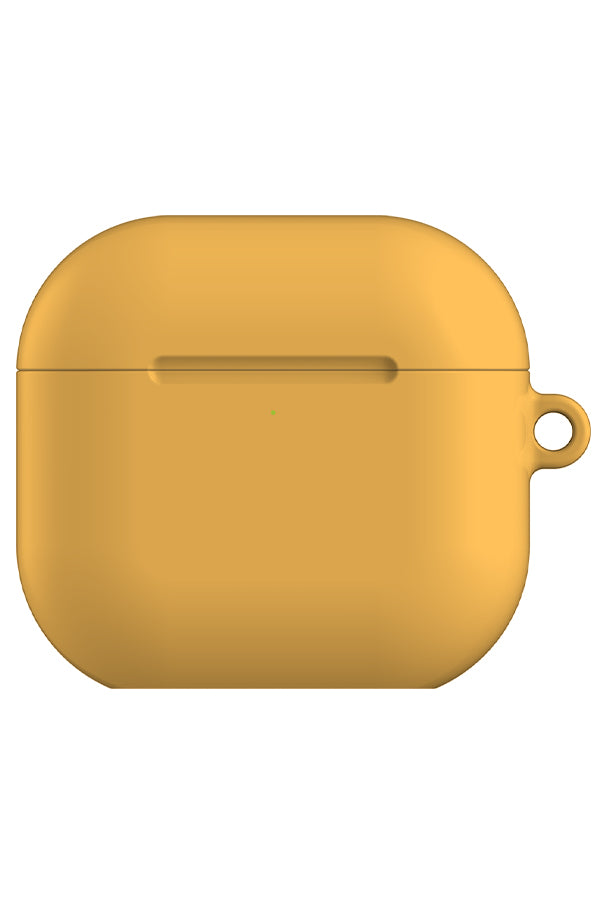 Plain Block Minimalist AirPod Case Butterscotch Yellow Harper