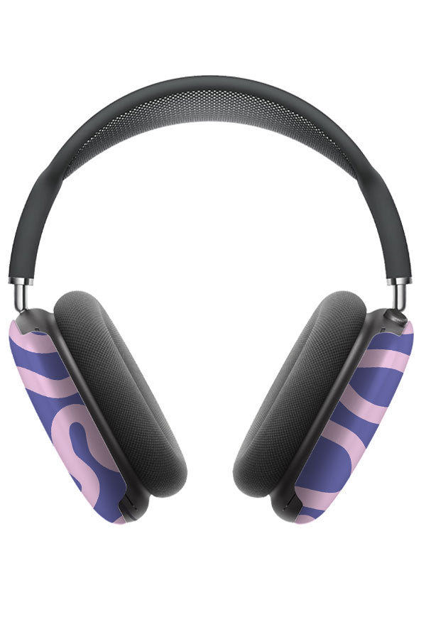 Swirl Lines Abstract AirPod Max Case (Purple) | Harper & Blake