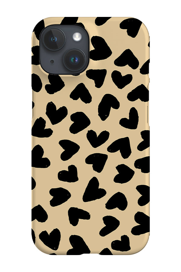Big Hearts Phone Case (Cream & Black) Big Hearts Phone Case (Cream & Black)
