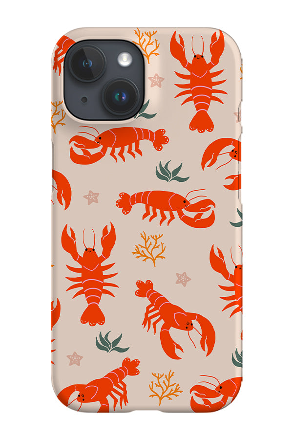 Cute Lobster Phone Case (Beige Orange) | Harper & Blake