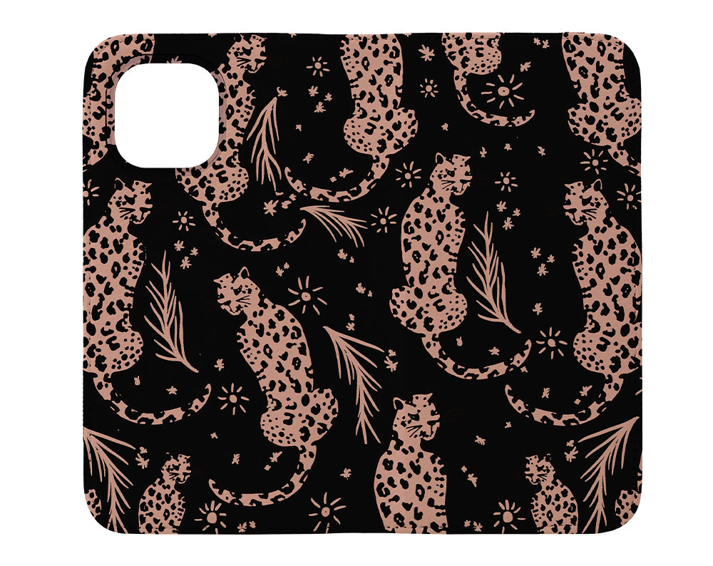 Leopard Stars Wallet Phone Case (Black) Harper Blake