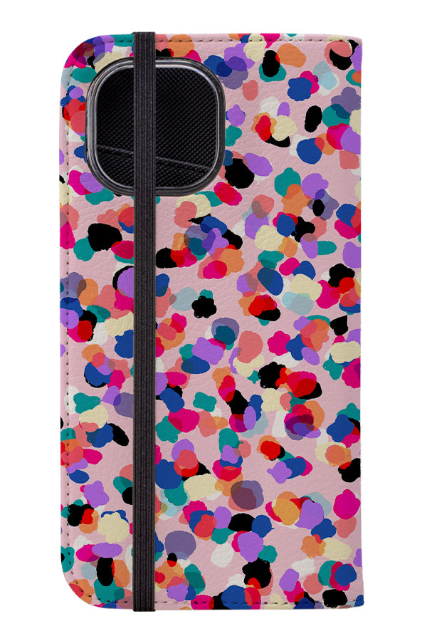 Party Spot by Rachel Parker Wallet Phone Case (Pink) | Harper & Blake