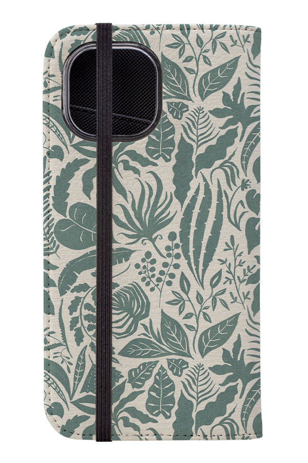 Pieces of Jungle by Michele Norris Wallet Phone Case (Green) | Harper & Blake
