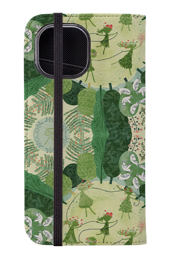 Midsummer Festival by Michele Norris Wallet Phone Case (Green) | Harper & Blake