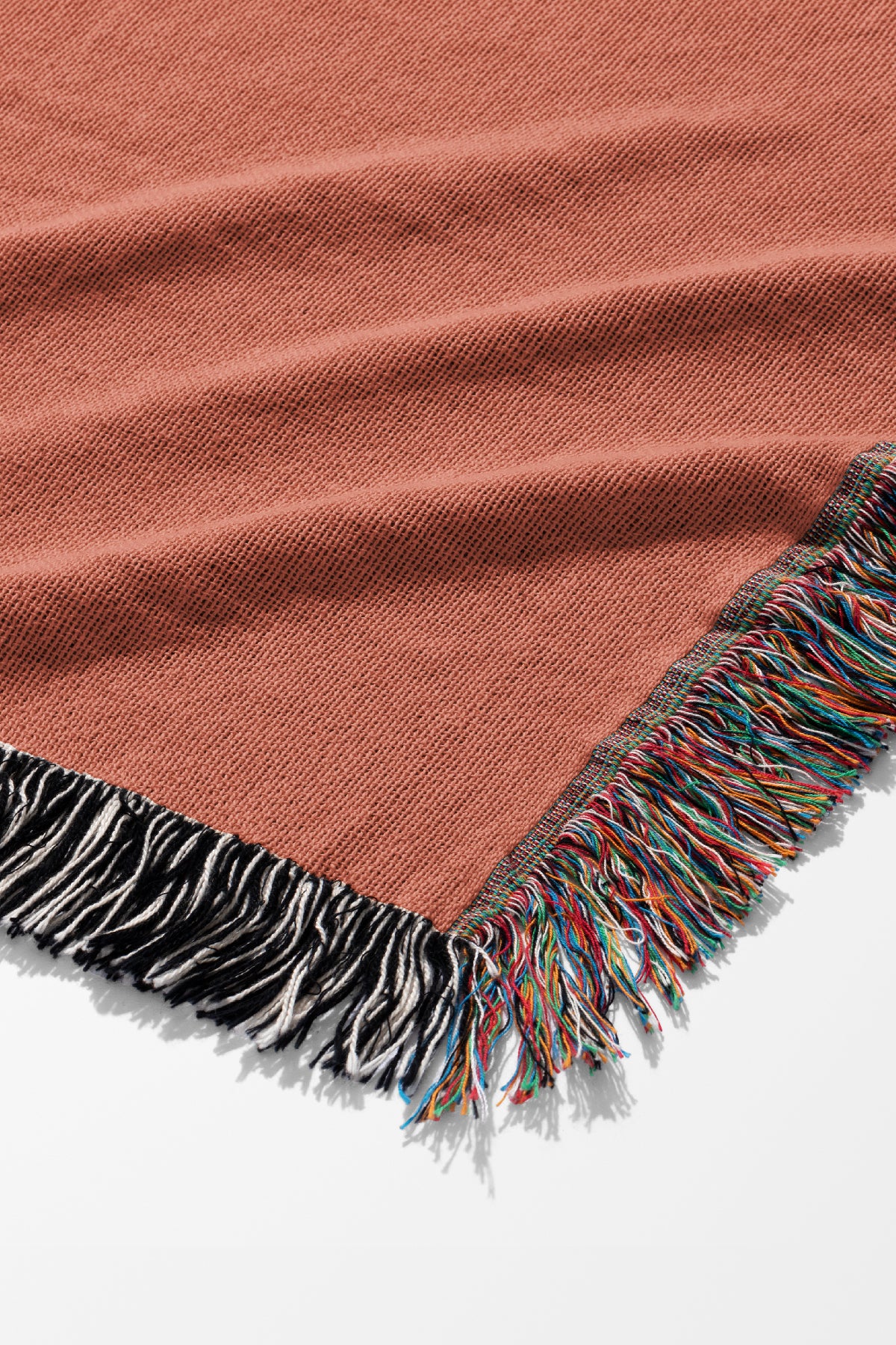 Tiger Jacquard Woven Blanket (Orange Pink) | Harper & Blake