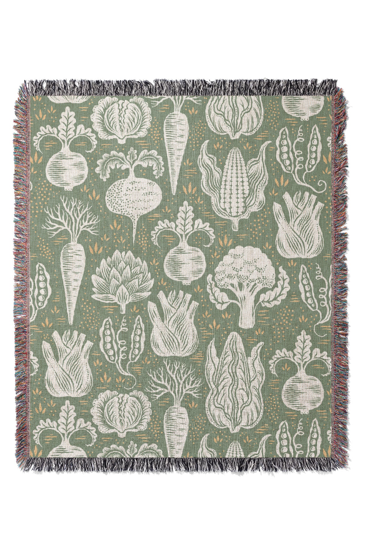 Lettuce Turnip The Beet By Rebecca Elfast Jacquard Woven Blanket
