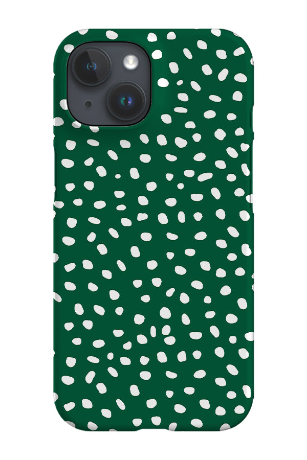 Polka Dots Mini Memphis Phone Case (Green)