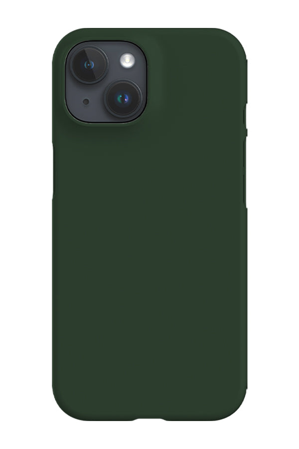 Pine Green Plain Block Colour iPhone Case Harper Blake