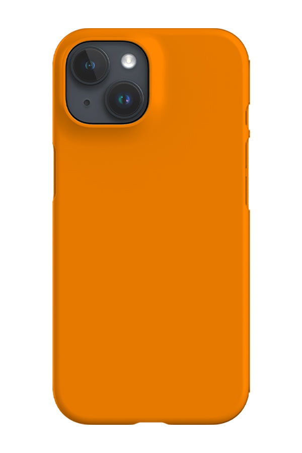 Tiger Orange Plain Block Colour Phone Case Harper Blake