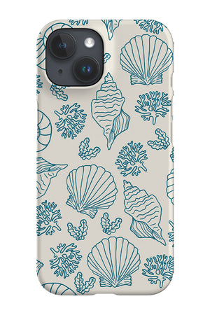 Seashell Coral Reef Phone Case (Beige Blue) | Harper & Blake