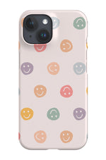 Smiley Face Phone Case (Pastel Rainbow)