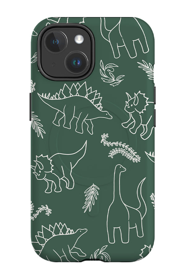 Dinosaur Line Art MagSafe Phone Case (Khaki) Dinosaur Line Art MagSafe Phone Case (Khaki)