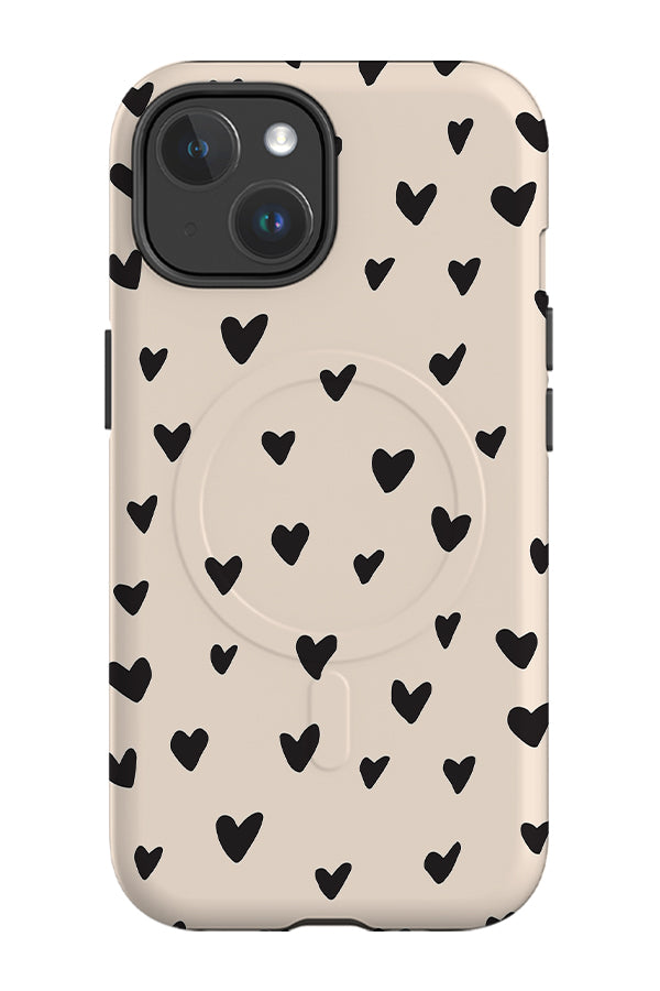 Hearts MagSafe Phone Case (Cream Beige) Harper Blake