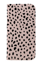 Dalmatian Print Wallet Phone Case (Pink)