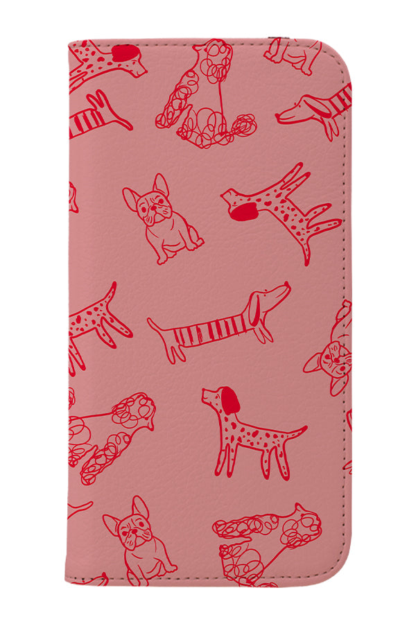 For OPPO Series - Dog Portrait Theme Print Wallet Mobile Phone - Foto 10