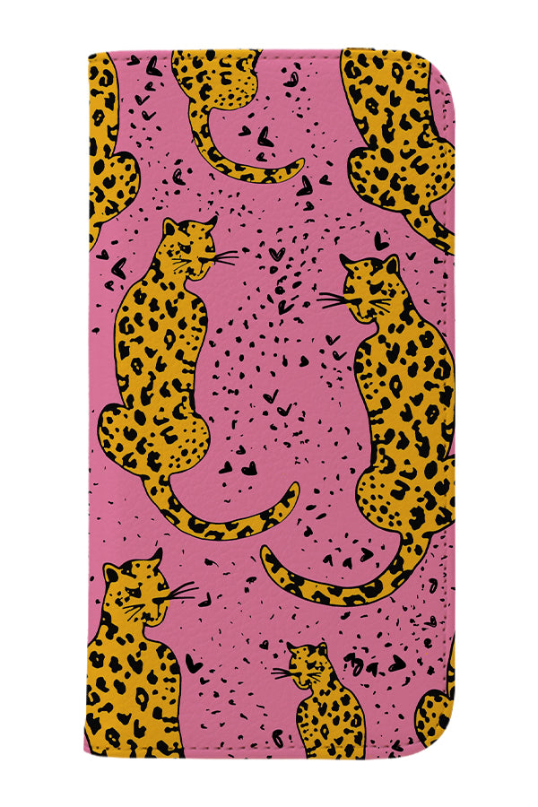 Leopard Hearts Wallet Phone Case (Pink) Harper Blake
