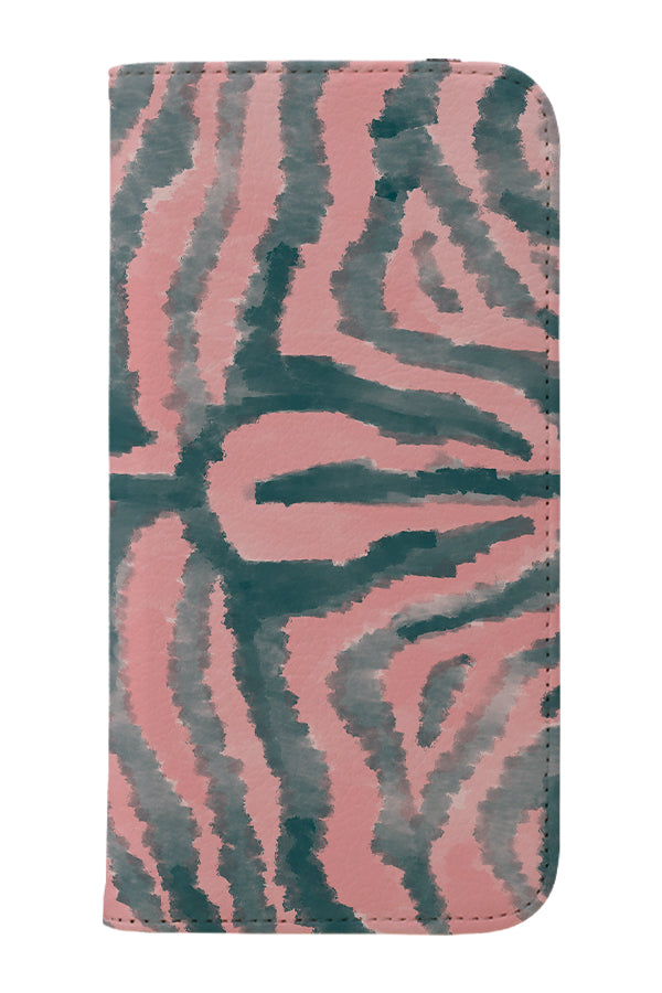 Tiger Soft Fur Print Wallet Phone Case (Pink) | Harper & Blake