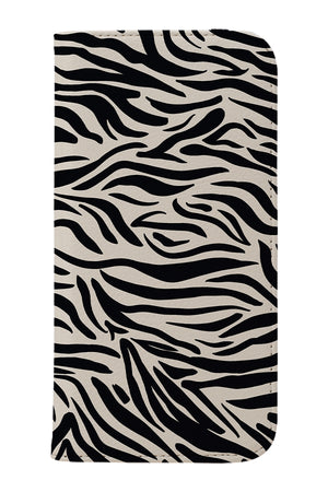 Tiger Animal Print Wallet Phone Case (Monochrome) | Harper & Blake