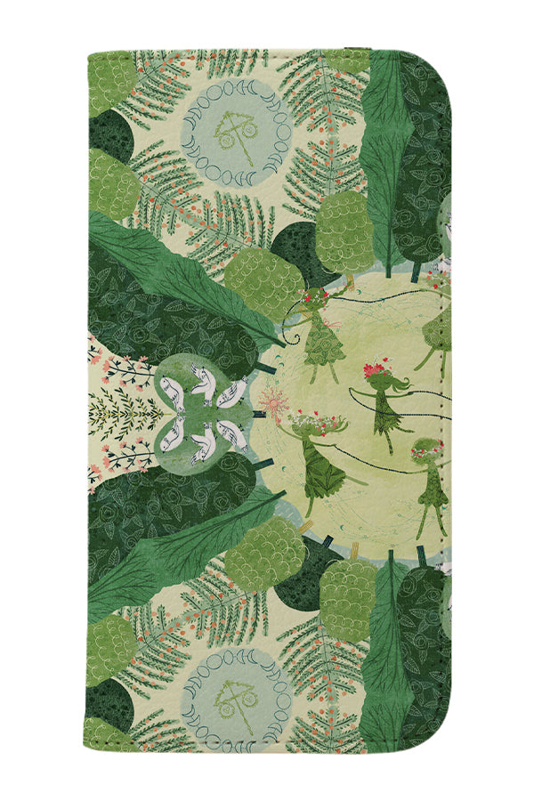 Midsummer Festival by Michele Norris Wallet Phone Case (Green) | Harper & Blake