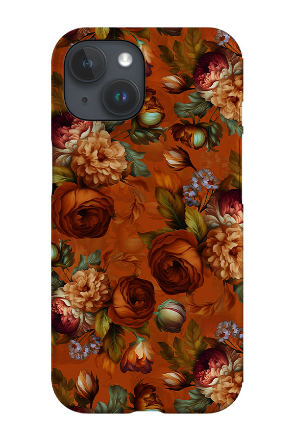 Baroque Vintage Oil Paint Florals By Uta Naumann Phone Case (Orange)