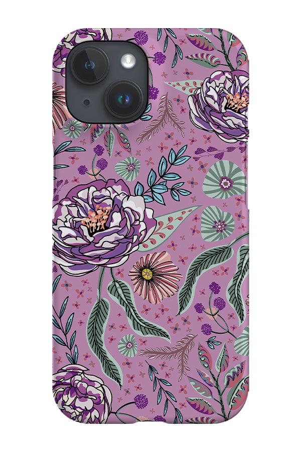 Rose in Violet By Nina Leth Phone Case (Lilac)