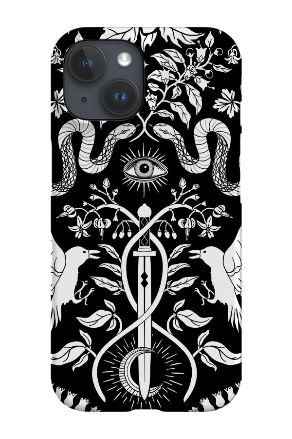 Witch Garden by Misentangledvision Phone Case (Black)