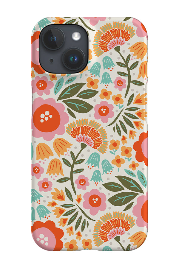 Floral Footpath by Helen Bowler Phone Case (White)
