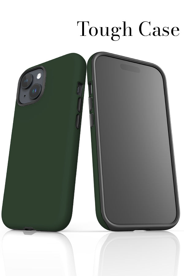 Pine Green Plain Block Colour iPhone Case Harper Blake