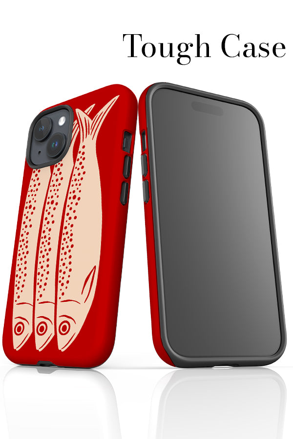 Sardines iPhone Phone Case (Red) Harper Blake