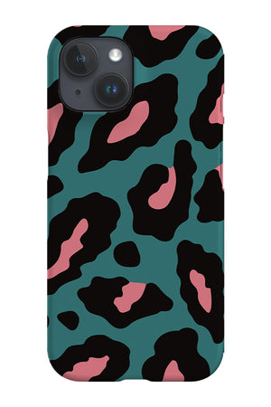 Abstract Animal Print Phone Case (Green & Pink) | Harper & Blake