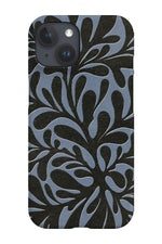 Abstract Plant Phone Case (Blue Black)