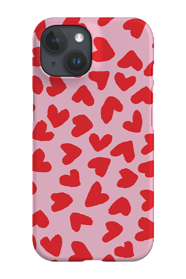 Big Hearts Phone Case (Pink Red) Harper Blake - Main Image