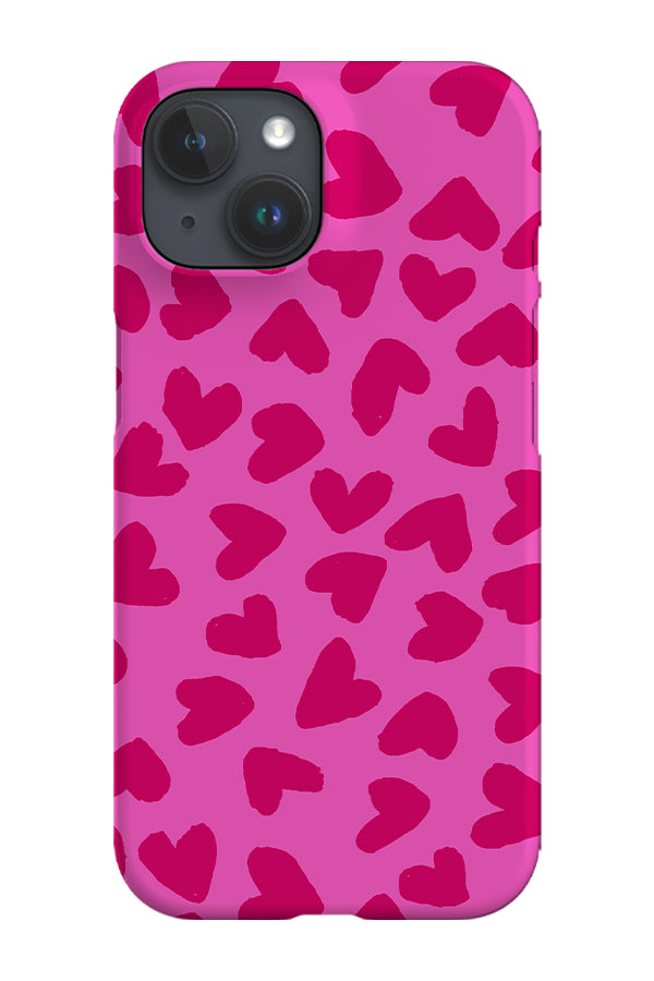 Big Hearts Phone Case (Hot Pink)