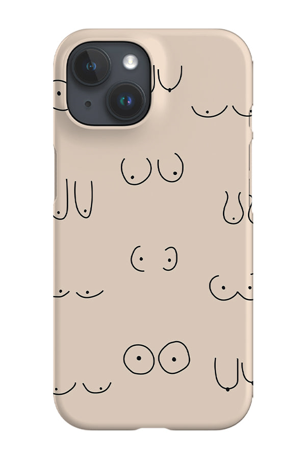 boob phone case Boob Print Phone Case (Peach)