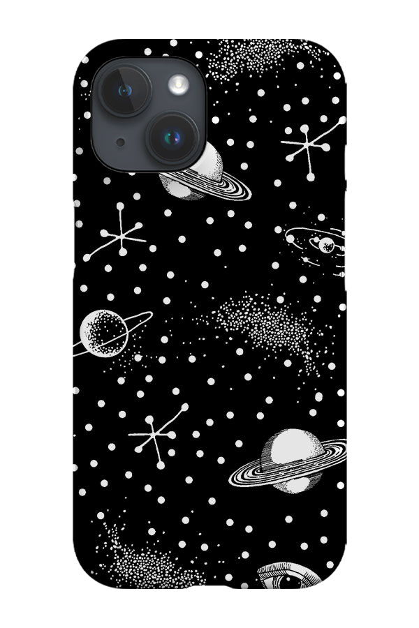 Planet Galaxy Dot Eye Phone Case (Black)
