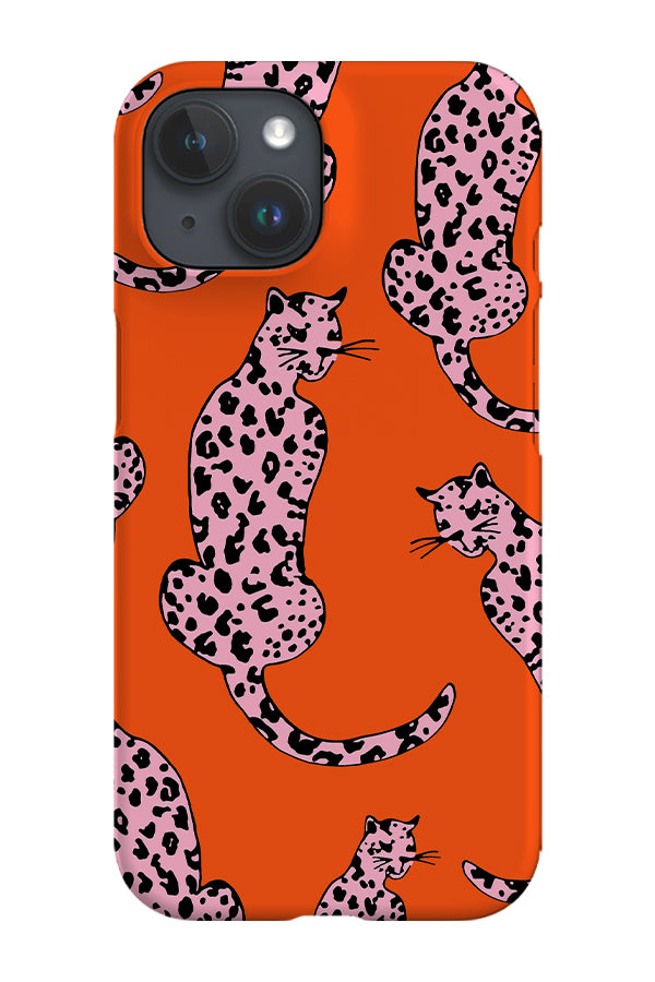 Leopard Animal Phone Case (Orange Pink)