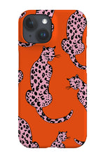 Leopard Animal Phone Case (Orange Pink)