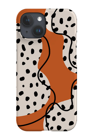 Minimalist Abstract Dots Phone Case (Orange) | Harper & Blake