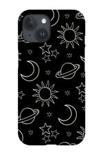 Minimalist Space Scatter Phone Case (Black)