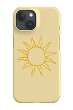 Minimalist Sun Phone Case (Yellow)