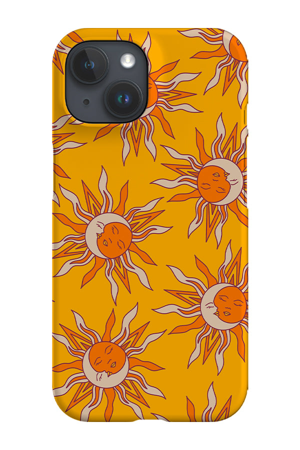 Moon and Sun Scatter Phone Case (Yellow)