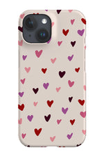 Hearts Phone Case (Purple Multicolour)
