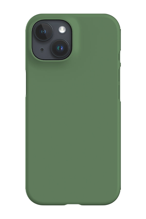 Rustic Fern Green Plain Block Colour Phone Case