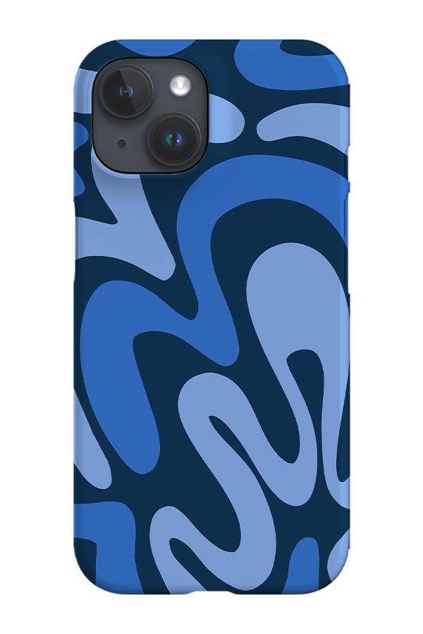 Swirl Shapes Phone Case (Blue)