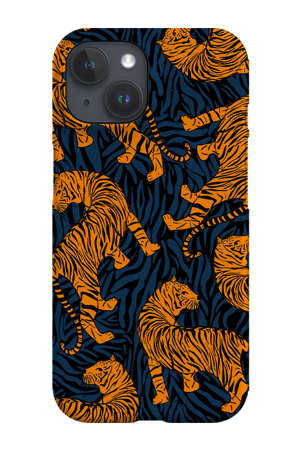Tiger Skin Print Phone Case (Black)