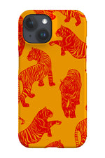Tigers Pattern Phone Case (Yellow Red)