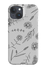 Scatter Wildflowers Phone Case (Off White)