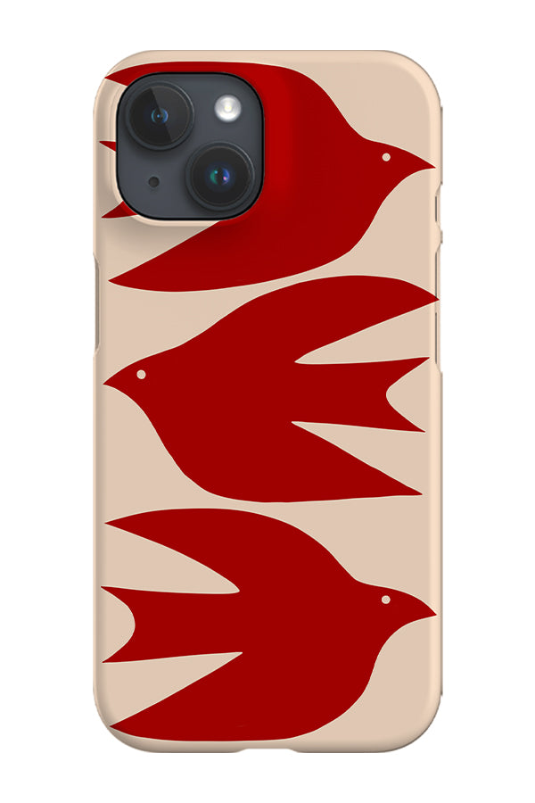 Abstract Bird Phone Case (Red) | Harper & Blake