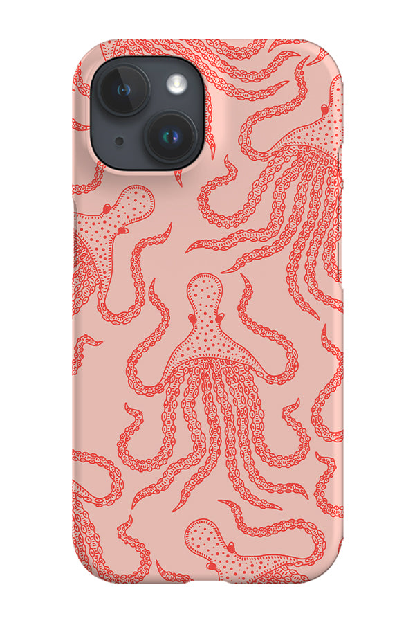 Octopus Scatter Phone Case (Coral)